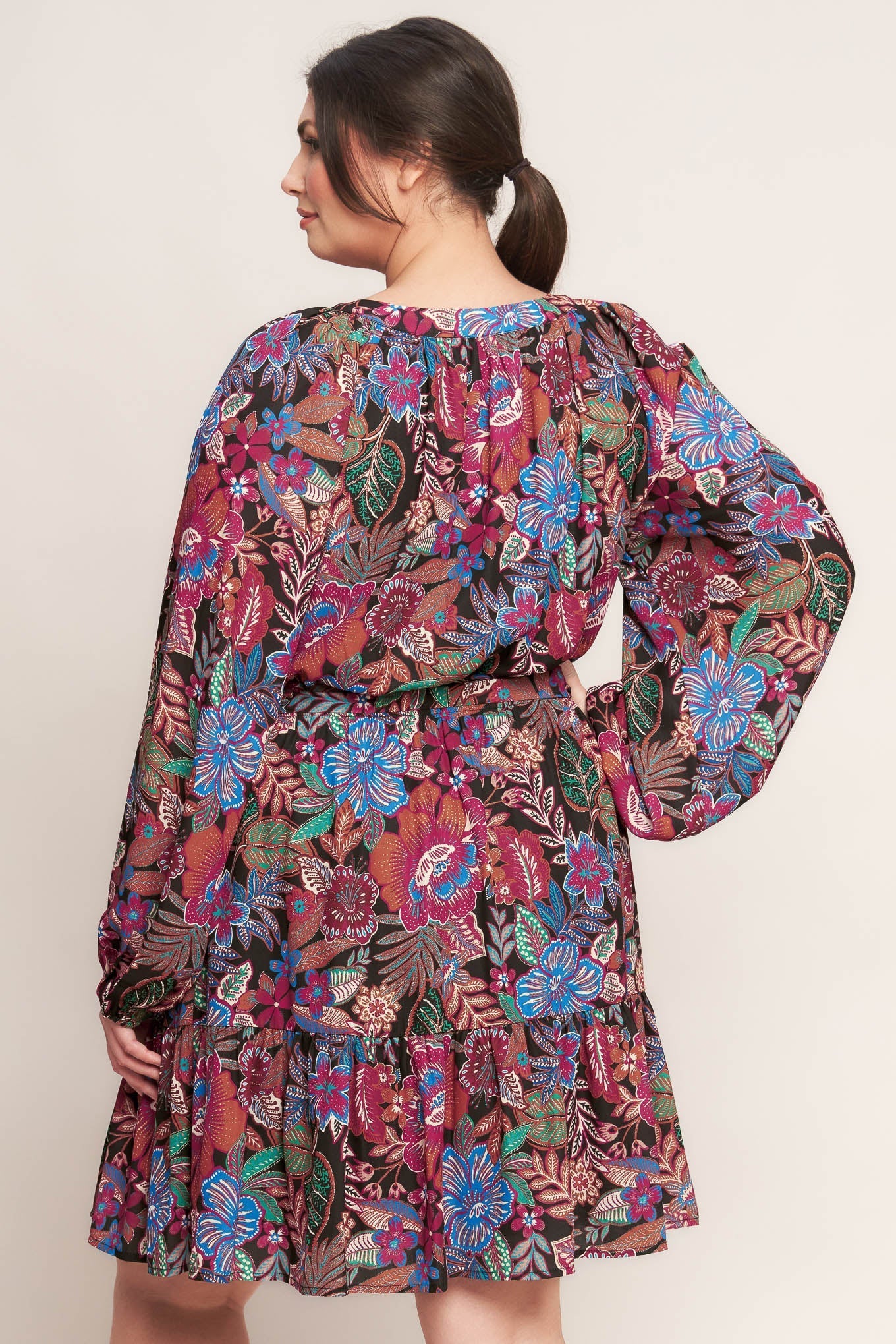 FLORAL BLISS WOVEN MINI DRESS Flying Tomato